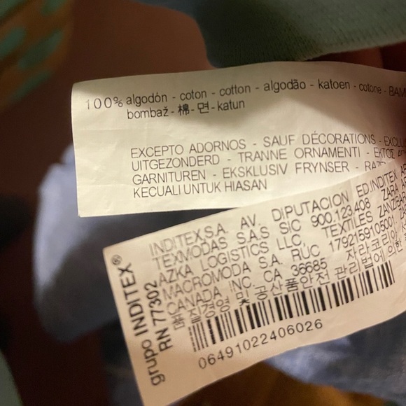 ZARA BABY BLUE BABYDOLL PEASANT BLOUSE - Picture 5 of 6